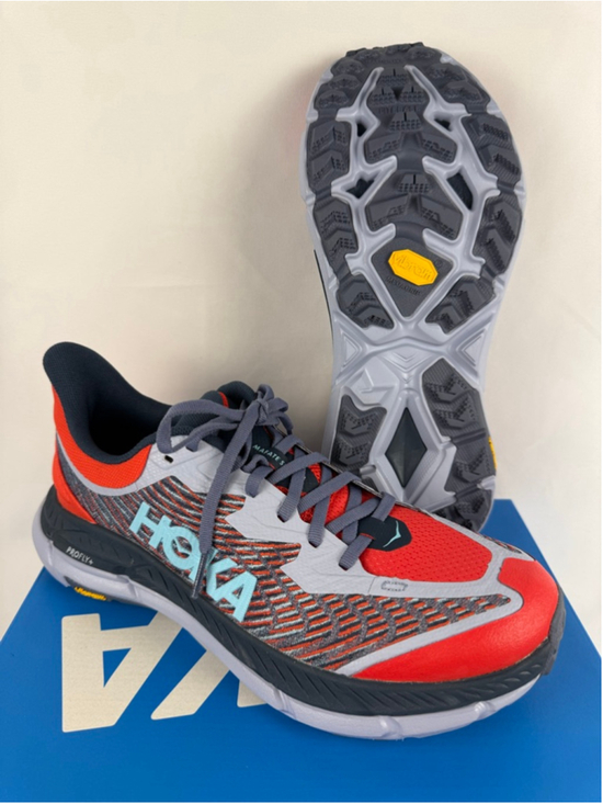 Hoka Shoes - Women's Hoka Mafate Speed 4 Athletic Shoes Size 9 Red Gray